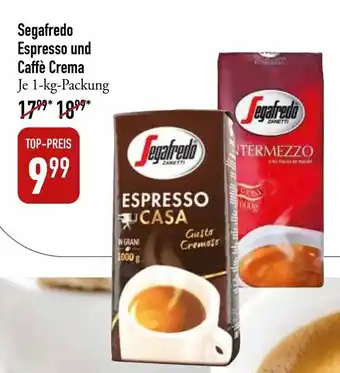 Galeria Markthalle Segafredo Espresso und Caffé Crema 1 kg Packung Angebot