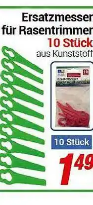 CENTERSHOP Ersatzmesser Für Rasentrimmer 10 Stück Angebot