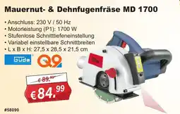 Stabilo Fachmarkt Mauernut- & Dehnfugenfräse MD 1700 Gude Angebot