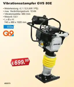 Stabilo Fachmarkt Vibrationsstampfer GVS 80E Güde Angebot