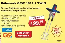 Stabilo Fachmarkt Rührwerk GRW 1811.1 TWIN Angebot