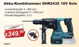 Stabilo Fachmarkt Akku-Kombihammer DHR243Z 18V Solo Makita Angebot