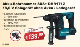 Stabilo Fachmarkt Akku-Bohrhammer SDS+ DHR171Z Makita Angebot