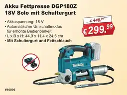 Stabilo Fachmarkt Akku Fettresse DGP180Z 18V Solo mit Schultergurt Angebot