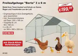 Stabilo Fachmarkt Freilaufgehege "Berta" 3 x 6 m Angebot