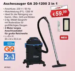 Stabilo Fachmarkt Aschesauger GA 20-1200 2 in 1 Gude Angebot