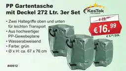 Stabilo Fachmarkt PP Gartentasche mit Deckel KesTek Angebot