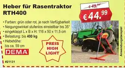 Stabilo Fachmarkt Heber für Rasentraktor RTH400 Angebot