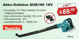 Stabilo Fachmarkt Akku-Gebläse DUB186 18V Makita Angebot