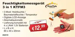 Stabilo Fachmarkt Feuchtigkeitsmessgerät 3 in 1 KTFM3 KesTek Angebot