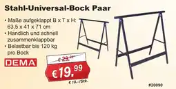 Stabilo Fachmarkt Stahl-Universal-Bock Paar DEMA Angebot