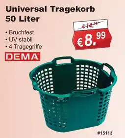 Stabilo Fachmarkt Universal Tragekorb DEMA Angebot
