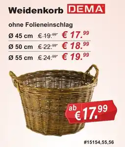 Stabilo Fachmarkt Weidenkorb DEMA Angebot