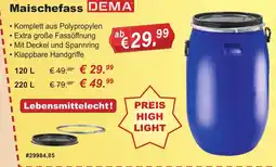 Stabilo Fachmarkt Maischefass DEMA Angebot