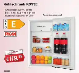 Stabilo Fachmarkt Kühlschrank KS93E Angebot