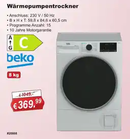 Stabilo Fachmarkt beko Wärmepumpentrockner Angebot