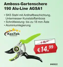Stabilo Fachmarkt Amboss-Gartenschere 190 Alu-Line AGSA1 Kestek Angebot