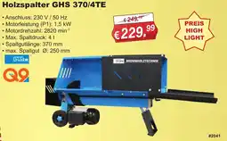 Stabilo Fachmarkt Holzspalter GHS 370/4TE Gude Angebot