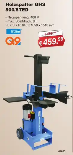 Stabilo Fachmarkt Holzspalter GHS 500/8TED Güde Angebot