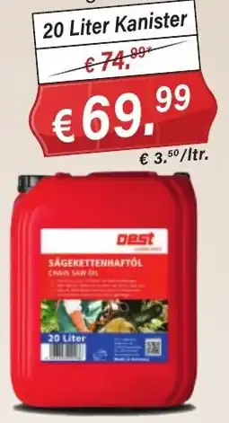 Stabilo Fachmarkt Sägekettenhaftöl oest Angebot