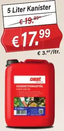 Stabilo Fachmarkt Sägekettenhaftöl oest Angebot
