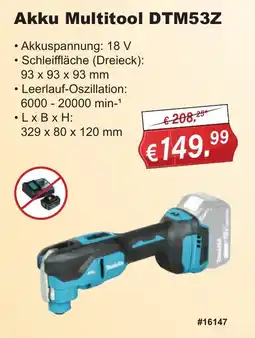 Stabilo Fachmarkt Akku Multitool DTM53Z Angebot