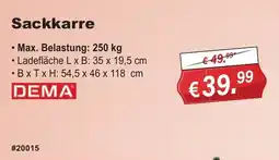 Stabilo Fachmarkt Sackkarre DEMA Angebot