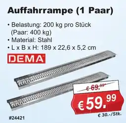 Stabilo Fachmarkt Auffahr rampe (1 Paar) DEMA Angebot