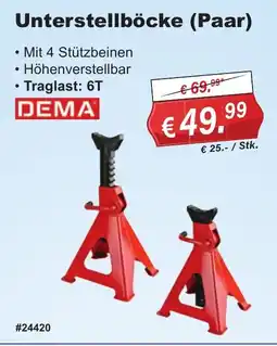 Stabilo Fachmarkt Unterstellböcke (Paar) DEMA Angebot