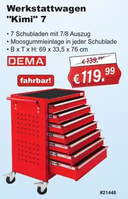 Stabilo Fachmarkt Werkstattwagen "Kimi" 7 DEMA Angebot