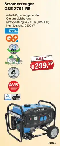 Stabilo Fachmarkt Stromerzeuger GSE 3701 RS Angebot