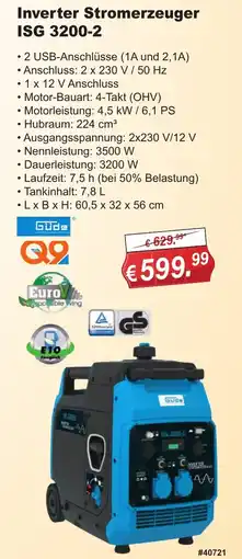 Stabilo Fachmarkt Inverter Stromerzeuger ISG 3200-2 GÜDE Angebot