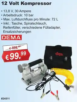 Stabilo Fachmarkt DEMA 12 Volt Kompressor Angebot