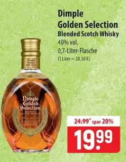 Famila Nord Ost Dimple Golden Selection Blended Scotch Whisky Angebot
