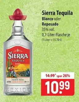 Famila Nord Ost Sierra Tequila Blanco oder Reposado Angebot