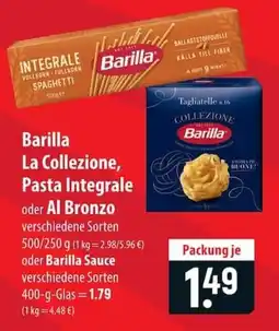 Famila Nord Ost Barilla La Collezione, Pasta Integrale oder Al Bronzo Angebot