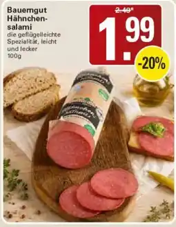 WEZ Bauerngut Hähnchensalami Angebot