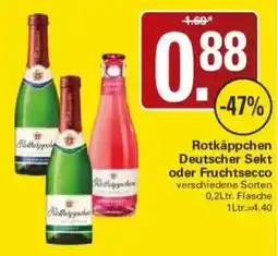 WEZ Rotkäppchen Deutscher Sekt oder Fruchtsecco Angebot