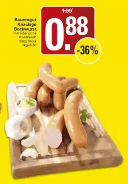WEZ Bauerngut Knackige Bockwurst Angebot