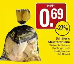 WEZ Schäfer's Meisterstücke Weizenbrötchen-Rohlinge Angebot