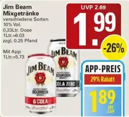 WEZ Jim Beam Mixgetränke Angebot