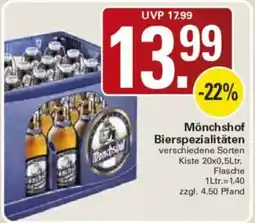 WEZ Mönchshof Bierspezialitäten Angebot