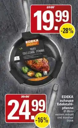 WEZ EDEKA zuhause Edelstahl- pfanne Angebot