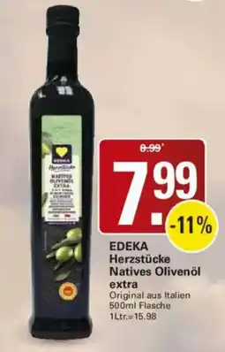 WEZ EDEKA Herzstücke Natives Olivenöl extra Angebot