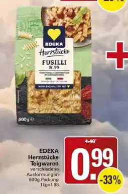 WEZ EDEKA Herzstücke Fusilli Angebot