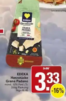 WEZ EDEKA Herzstücke Grana Padano Angebot