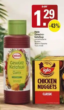 WEZ Hela Gewürzketchup Curry Angebot