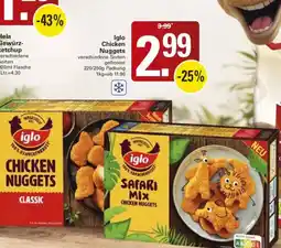 WEZ iglo Chicken Nuggets Safari Mix Angebot