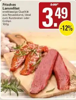 WEZ Frisches Lammfilet Angebot