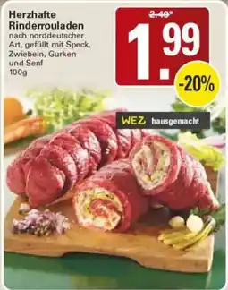 WEZ WEZ hausgemacht Rinderrouladen Angebot